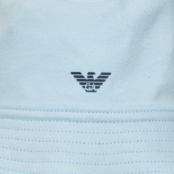 Памучна шапка с логото на бранда, синя Armani 266153 2