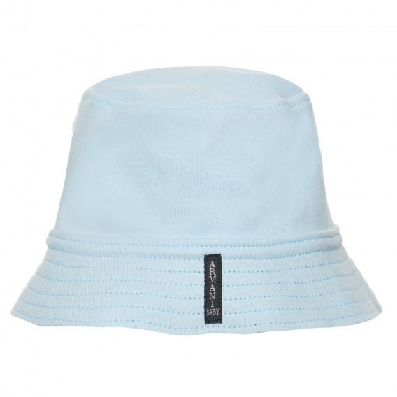 Памучна шапка с логото на бранда, синя Armani 266154 3