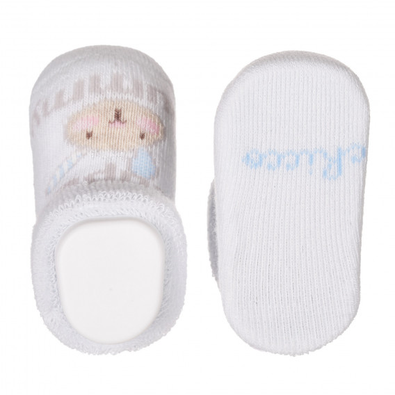 Плетени чорапи за бебе, светлосини Chicco 266346 4