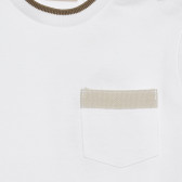 Памучна тениска за бебе , бяла Chicco 266361 3