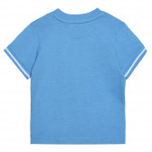 Памучна тениска PLAY OFF за бебе , синя Chicco 266389 4