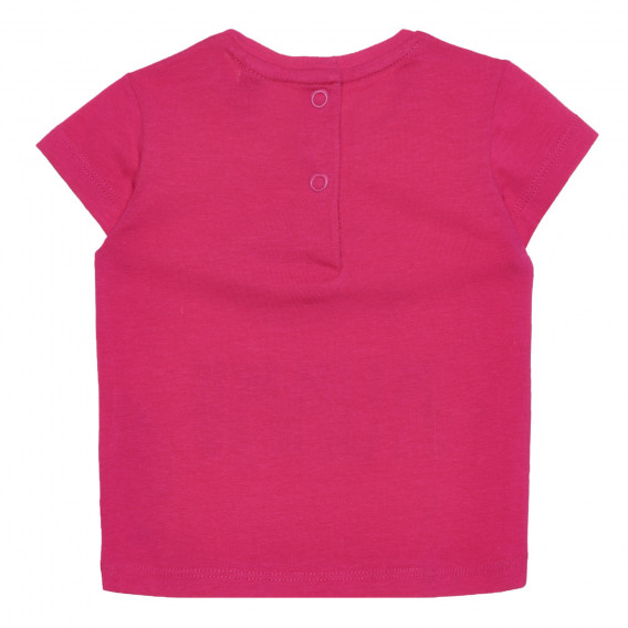 Памучна тениска I LOVE MUMMY за бебе, розова Chicco 266393 4