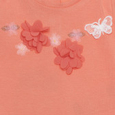Памучна тениска с пеперуда, розова Chicco 266400 2