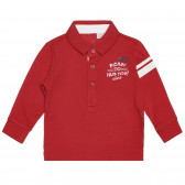 Памучна блуза с яка за бебе, червена Chicco 266418 