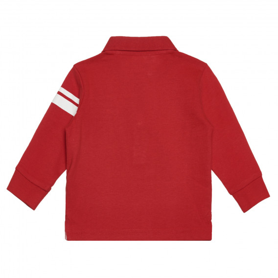 Памучна блуза с яка за бебе, червена Chicco 266421 4