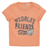 Памучна тениска TO KOALA'S FRIENDS за бебе, оранжева Chicco 266438 