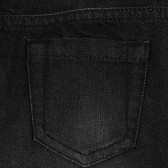 Къс дънков панталон с износен ефект, черен Benetton 266659 3