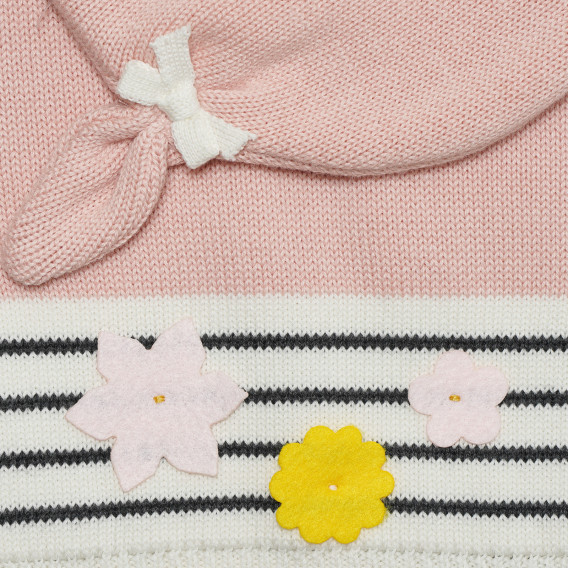 Комплект шал и шапка за бебе, розови Chicco 266722 3