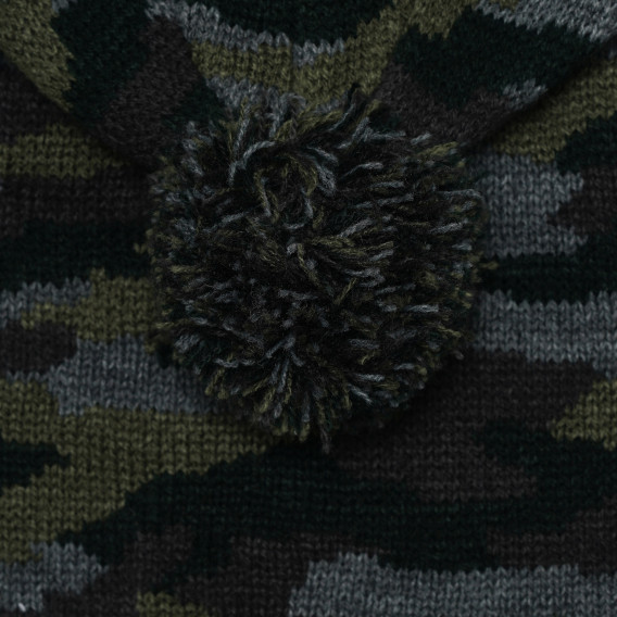 Комплект шал и шапка с камуфлажен принт, многоцветен Chicco 266749 3