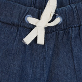 Къс дънков панталон със син кант Benetton 266758 2