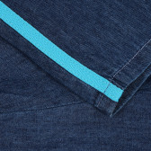 Къс дънков панталон със син кант Benetton 266759 3