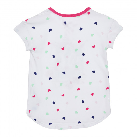 Памучна тениска с коте за бебе, бяла Chicco 266788 4