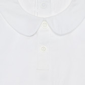 Памучно боди-риза за бебе, бяло Chicco 266828 2