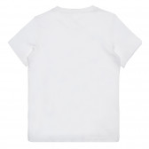 Памучна тениска с акула, бяла Chicco 266843 4