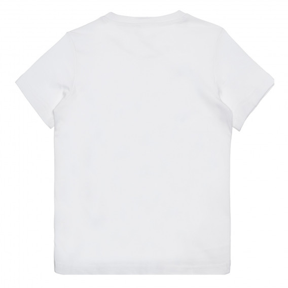 Памучна тениска с акула, бяла Chicco 266843 4