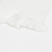 Памучна тениска с цветя, бяла Chicco 266874 3