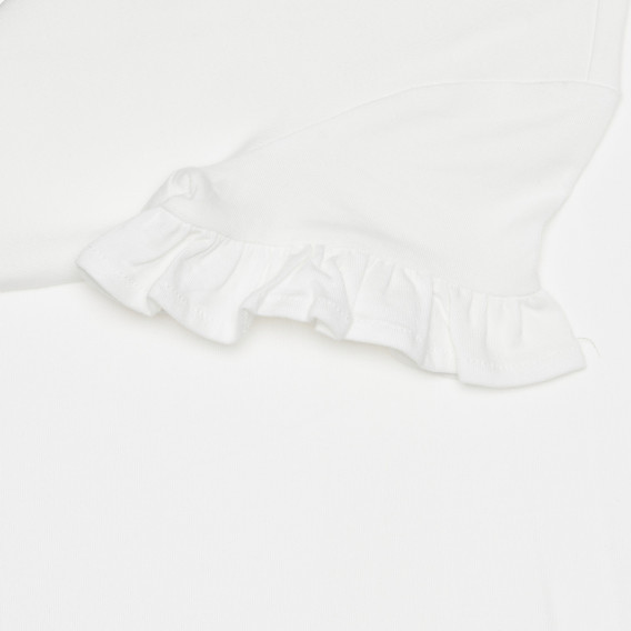Памучна тениска с цветя, бяла Chicco 266874 3