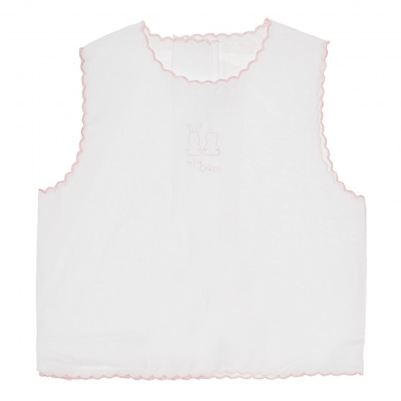 Памучна риза за бебе в бяло и розово Chicco 266945 