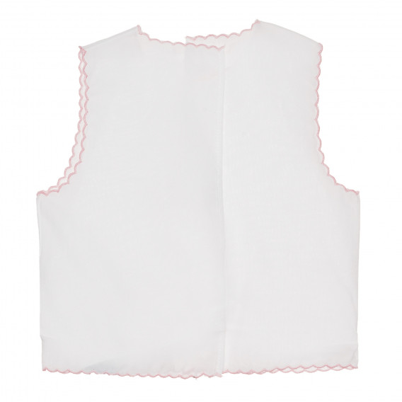 Памучна риза за бебе в бяло и розово Chicco 266948 4