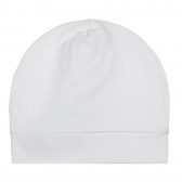 Памучна шапка за бебе, бял цвят Chicco 266954 3