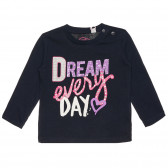 Памучна блуза DREAM EVERY DAY за бебе, синя Chicco 266955 