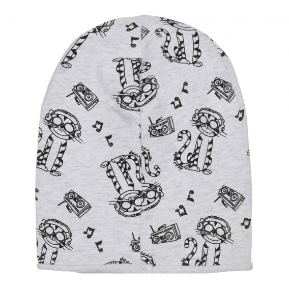 Памучна шапка за бебе, сив цвят Chicco 266972 3