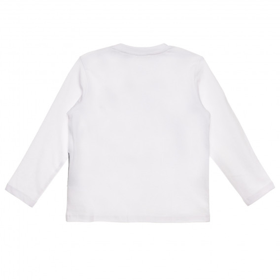 Памучна блуза CARS за бебе, бяла Chicco 267003 5