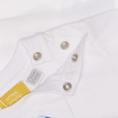 Памучна тениска с интересен дизайн за бебе, бяла Chicco 267030 3