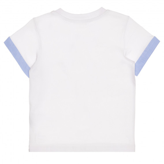 Памучна тениска с интересен дизайн за бебе, бяла Chicco 267031 4