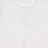 Памучен потник за бебе в бяло и синьо Chicco 267037 2