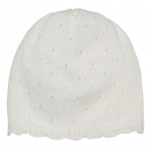 Комплект шал и шапка за бебе, бели Chicco 267073 5