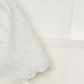 Комплект шал и шапка за бебе, бели Chicco 267075 4