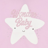 Памучна тениска WONDER BABY за бебе, лилава Chicco 267117 3