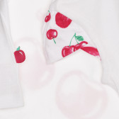 Памучна тениска с череши за бебе, бяла Chicco 267124 3