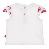 Памучна тениска с череши за бебе, бяла Chicco 267125 4
