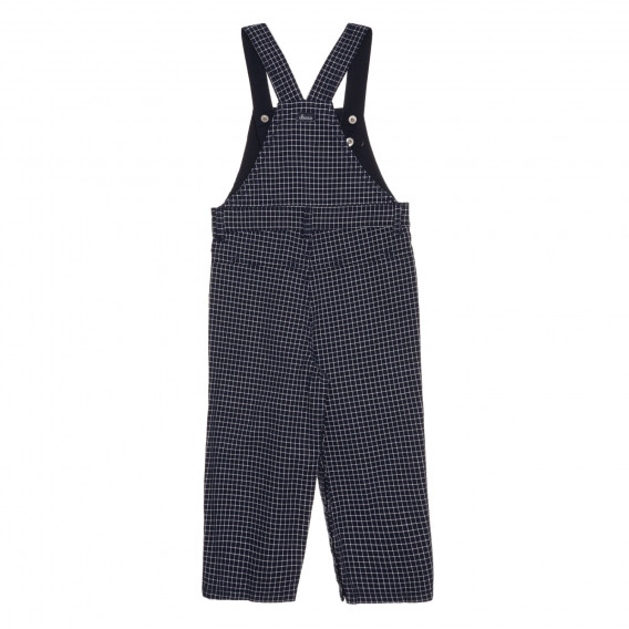 Памучен кариран гащеризон за бебе, син Chicco 267133 4