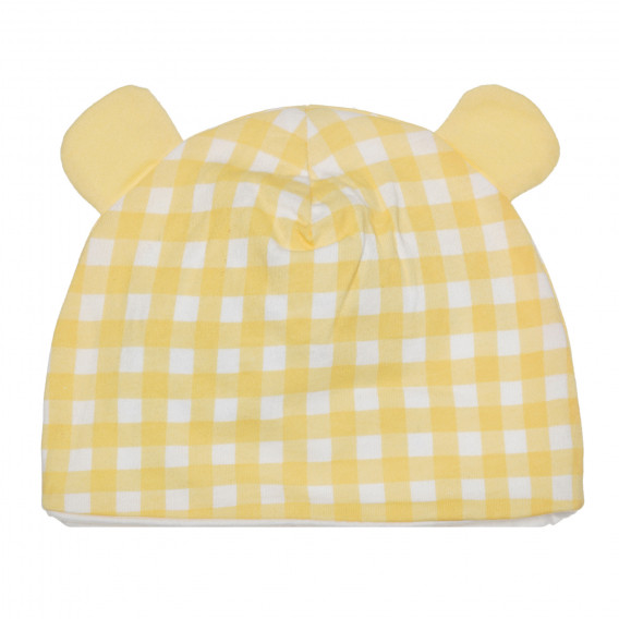Шапка за бебе в бяло и жълто Chicco 267184 3
