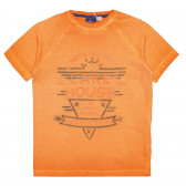 Памучна тениска LAKE HOUSE , оранжева Chicco 267204 