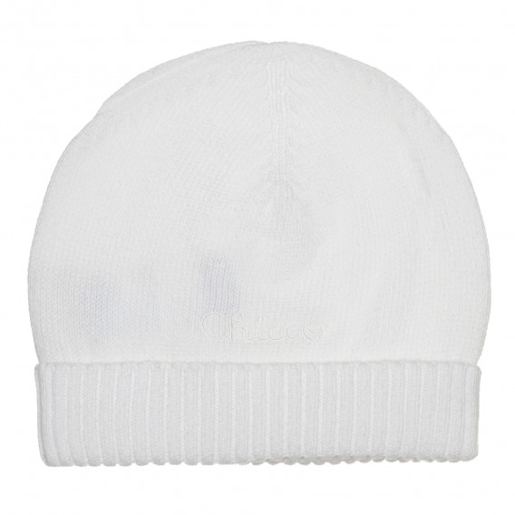 Памучна шапка за бебе, цвят: бял Chicco 267327 
