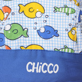 Памучна кърпа за глава за бебе в бяло и синьо Chicco 267526 2