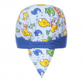 Памучна кърпа за глава за бебе в бяло и синьо Chicco 267527 3