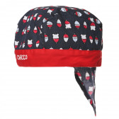 Кърпа за глава за бебе в сиво и червено Chicco 267528 