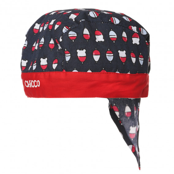 Кърпа за глава за бебе в сиво и червено Chicco 267528 