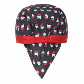 Кърпа за глава за бебе в сиво и червено Chicco 267530 3