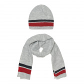 Комплект шал и шапка за бебе, сив цвят Chicco 267617 