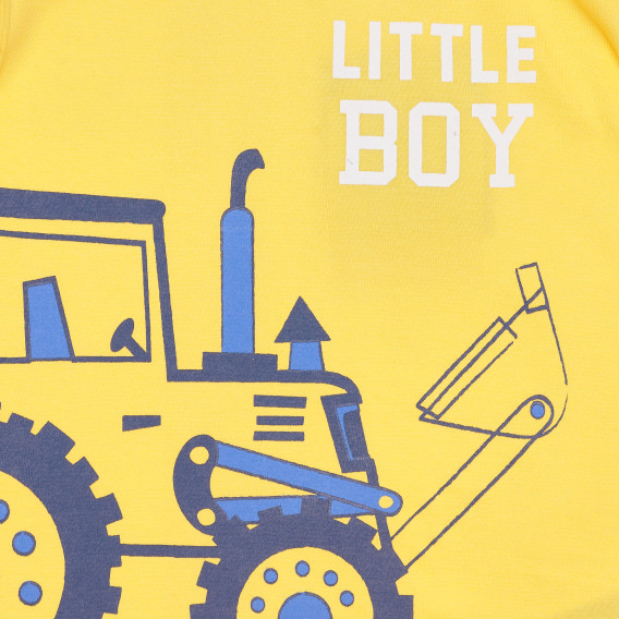 Памучна тениска LITTLE BOY за бебе, жълта Chicco 267842 2
