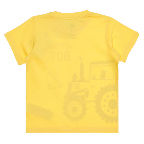 Памучна тениска LITTLE BOY за бебе, жълта Chicco 267844 4
