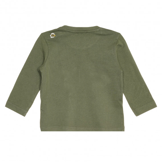 Памучна тениска SKYLINE за бебе, зелена Chicco 267848 4
