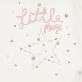 Памучна блуза LITTLE MAGIC за бебе, бяла Chicco 267854 2