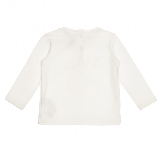 Памучна блуза LITTLE MAGIC за бебе, бяла Chicco 267855 4